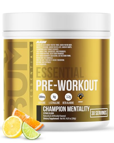 Image 9 of Champion Mentality (Pack of 1) for the product RAW Essential Pre-Workout Powder