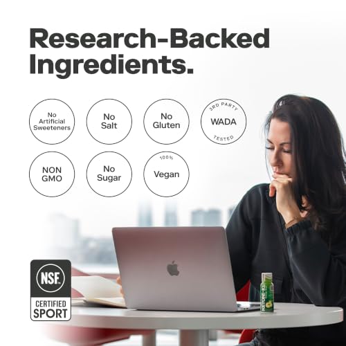 Image 5 of Ketone-IQ Caffeine Ketone Shots for Focus, Raspberry Lemonade, 24 Pack