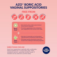 Thumbnail for Image 5 of AZO Boric Acid Vaginal Suppositories for Women (Pack of 60)