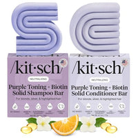 Thumbnail for Image 1 of Default Title for the product Kitsch Purple Shampoo & Conditioner Set For Blondes & Color Treated Hair