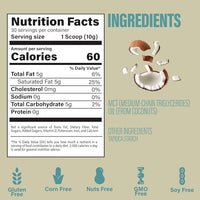 Thumbnail for Image 2 of BUBS Naturals MCT Oil Powder - Premium MCT Oil & Keto Coffee Creamer - 10.6 oz