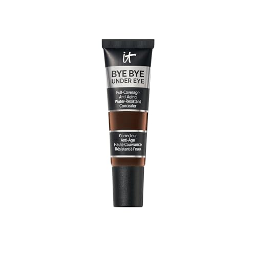 Image 9 of 45.5 Deep Ebony - for cool undertones / 0.4 Fl. Oz for the product IT Cosmetics Bye Bye Under Eye Anti-Aging Full Coverage Concealer