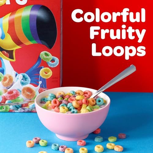 Image 4 of Kellogg's Froot Loops Original Giant Size Breakfast Cereal 23 oz
