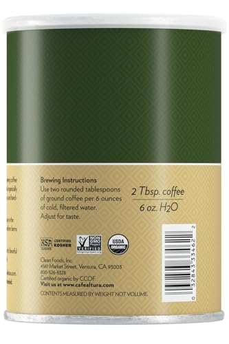 Image 2 of Cafe Altura Ground Organic Coffee, Regular Roast, 12 oz Can