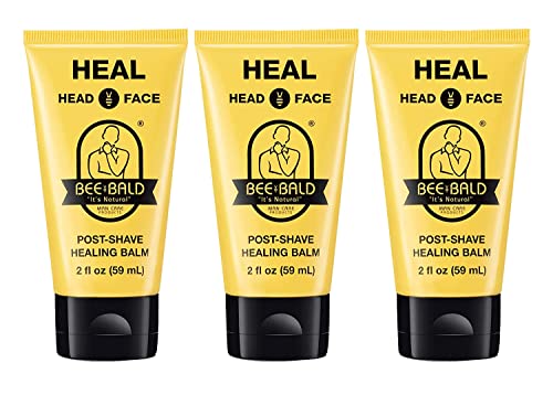 Image 3 of 2 Fl Oz (Pack of 3) for the product Bee Bald HEAL Aftershave Balm for Men