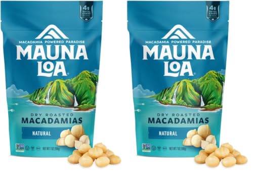 Image 1 of Default Title for the product Mauna Loa Unsalted Roasted Macadamia Nuts, 7 oz (Pack of 2)