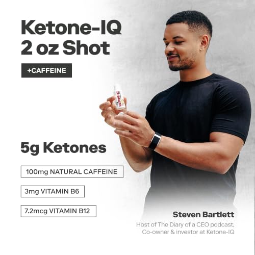 Image 2 of Ketone-IQ Caffeine Ketone Shots for Focus, Grape, 12 Pack