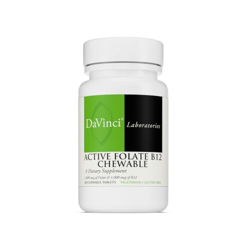 Image 1 of Default Title for the product DAVINCI Labs Active Folate B12 Chewable, 60 Chewable Tablets