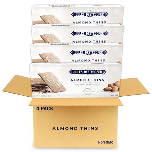 Image 1 of Default Title for the product Jules Destrooper Almond Thins 3.5 Oz Pack of 4