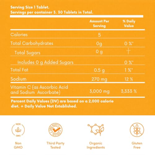Image 2 of Aurora Nutrascience Vitamin C Lipo-Vescent Tablets, 3 Tube Pack