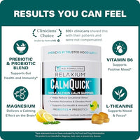 Thumbnail for Image 4 of Relaxium Calm Gummies with L-Theanine, B6, Magnesium, Lemon, 60ct