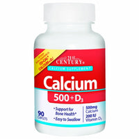 Thumbnail for 21st Century Calcium Plus Vitamin D3 500mg 90 Tabs