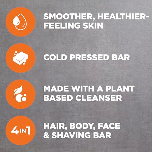 Image 4 of DOVE MEN Cleansing Bar Soap Blood Orange + Sea Salt 4 Bars 5 oz