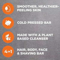Thumbnail for Image 4 of DOVE MEN Cleansing Bar Soap Blood Orange + Sea Salt 4 Bars 5 oz