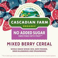 Thumbnail for Image 3 of Cascadian Farm Cereal Mixed Berry No Added Sugar Organic 12.5 Ounce