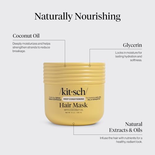 Image 6 of Kitsch Moisturizing Coconut Oil Hair Mask for Damaged Hair – 10 oz