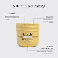Thumbnail for Image 6 of Kitsch Moisturizing Coconut Oil Hair Mask for Damaged Hair – 10 oz