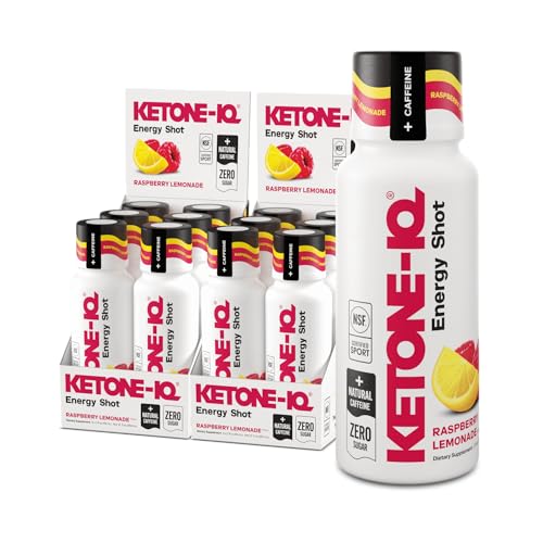 Image 1 of Default Title for the product Ketone-IQ Caffeine Ketone Shots for Focus, Raspberry Lemonade, 12 Pack