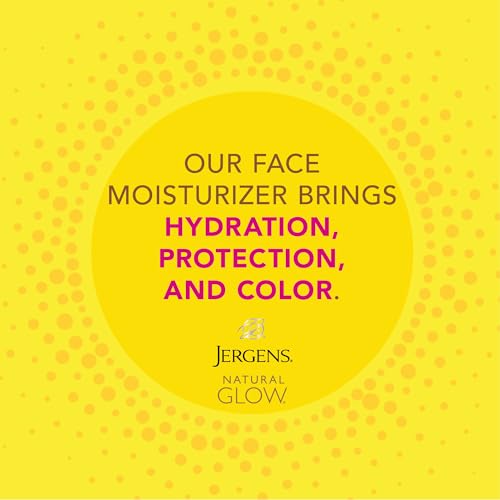 Image 4 of Jergens Natural Glow Face Self Tanner Lotion SPF 20, Medium/Deep, 2 oz, 2pk