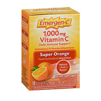 Thumbnail for Alacer Emergen-C Vitamin C Drink Mix 1000 mg Supeer Orange 10 pkts