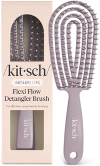 Thumbnail for Image 1 of Default Title for the product Kitsch Flexi Flow Detangler Brush, Hair Brushes For Women - Soft Violet