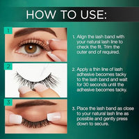 Thumbnail for Image 5 of Ardell False Eyelashes Natural Lashes 110 Black - Reusable Strip for Everyday Wear, 2 Pack