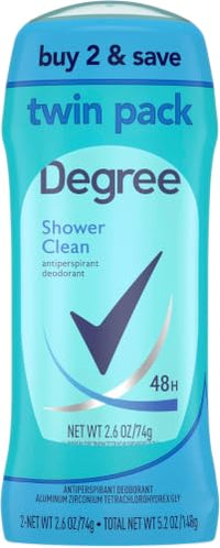 Thumbnail for Image 2 of Floral / 2.6 Ounce (Pack of 12) for the product Degree Antiperspirant Deodorant Shower Clean 2.6 oz Twin Pack