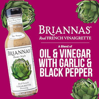 Thumbnail for Image 2 of BRIANNAS Home Style Real French Vinaigrette Dressing 12 oz. Bottles - 2 Pack