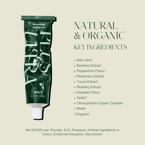 Image 4 of Plus Ultra Organic Fluoride-Free Gel Toothpaste in Aluminum Tube 4.7oz (Pack of 1)