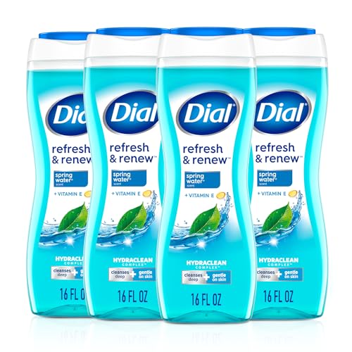Image 1 of Default Title for the product Dial Body Wash, Spring Water, Hydraclean Complex, 16 fl oz, 4 count