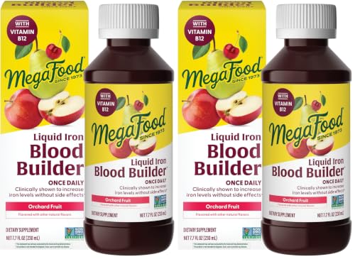 Image 2 of 7.7 Fl Oz (Pack of 2) for the product MegaFood Blood Builder Liquid Iron Supplement, Iron Bisglycinate, 7.7 Fl Oz