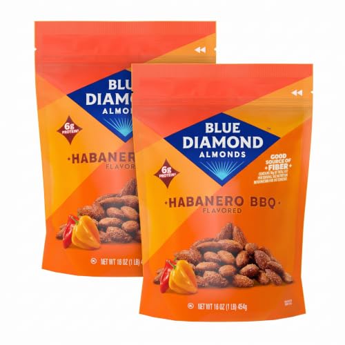 Image 1 of Default Title for the product Blue Diamond Almonds Bold Habanero BBQ 16 Ounce Pack of 2