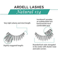 Thumbnail for Image 3 of Ardell Natural False Eyelashes 124 - Black, Soft & Lightweight Strip Lashes, Easy to Apply, Comfortable Wear, 4 Pack
