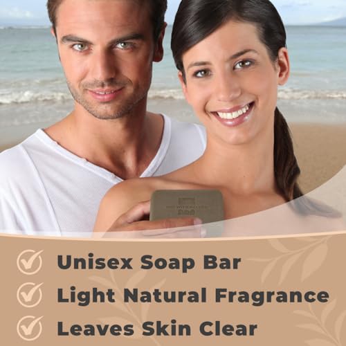 Image 5 of One With Nature Dead Sea Mud Soap Bar, 4oz 3-Pack, Unscented, Face & Body