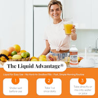 Thumbnail for Image 5 of Buried Treasure VM100 Daily Liquid Vitamins and Minerals with Antioxidants, Vegan, Sugar Free, Orange Zest Flavor, 32 Servings, 32 Ounce