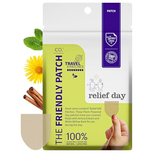 Image 1 of Default Title for the product The Friendly Patch CO. Relief Day Patch - Arnica, White Willow Bark, Saffron & Peppermint for Soreness and discomfort for Women and Men