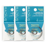 Thumbnail for Image 1 of Peppermint / 3 Count (Pack of 1) for the product RADIUS Vegan Sponge Floss