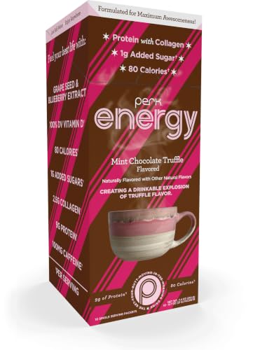 Image 1 of Default Title for the product Perk Energy Drink Mix (Mint Chocolate Truffle) 10 Stick Packs, Gluten-Free