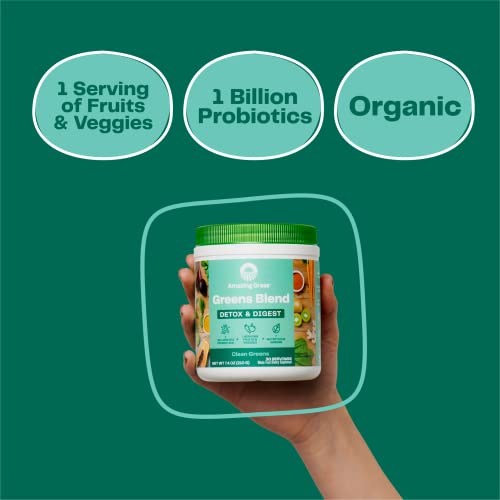 Image 2 of Amazing Grass Greens Blend Detox and Digest Clean Greens, 30 Servings