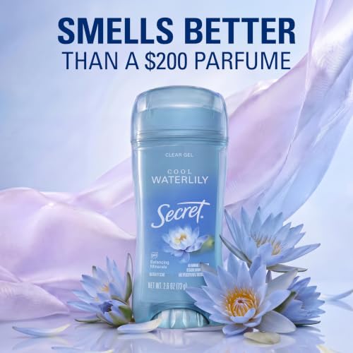 Image 5 of Secret Antiperspirant Deodorant for Women, Cool Waterlily, 2.6 oz Pack of 3