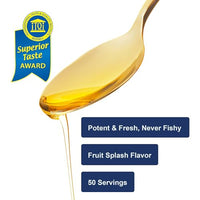 Thumbnail for Image 3 of Carlson Cod Liver Oil, 1100 mg, Omega-3s, Fruit Splash, 250 mL