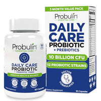 Thumbnail for Image 1 of Daily Care 90 Count Bottle for the product Probulin Daily Care Probiotic Supplement