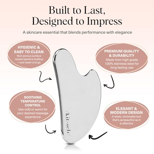Image 7 of Kitsch Stainless Steel Guasha Tool for Face