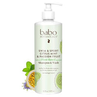 Thumbnail for Image 1 of Default Title for the product Babo Botanicals Swim & Sport Citrus Mint & Passion Fruit Shampoo & Wash