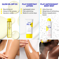 Thumbnail for Supergoop! PLAY Antioxidant Body Mist w/Vitamin C - 6 fl oz - SPF 50 PA++++ Broad Spectrum Sunscreen - Body Spray - Great for Active Days
