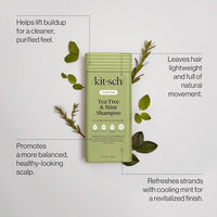 Thumbnail for Image 2 of Kitsch Tea Tree & Mint Shampoo for Women & Men – 12.3 oz