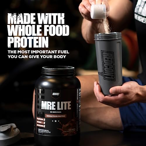 Image 5 of REDCON1 MRE Lite Whole Food Protein Powder, Peanut Butter Cookie - Low Carb & Whey Free Meal Replacement with Animal Protein Blends - Easy to Digest Supplement Made with MCT Oils (30 Servings)