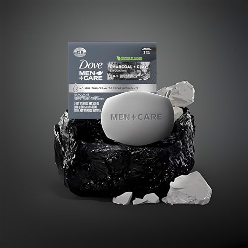 Image 4 of Dove Men + Care Bar Soap Charcoal Clay, 12 Count, 3.75 oz. Each