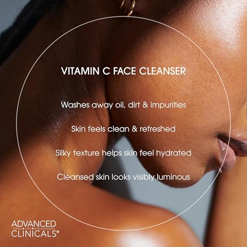 Image 4 of Advanced Clinicals Gentle Vitamin C Face Wash For Women & Men 11.75 Fl Oz