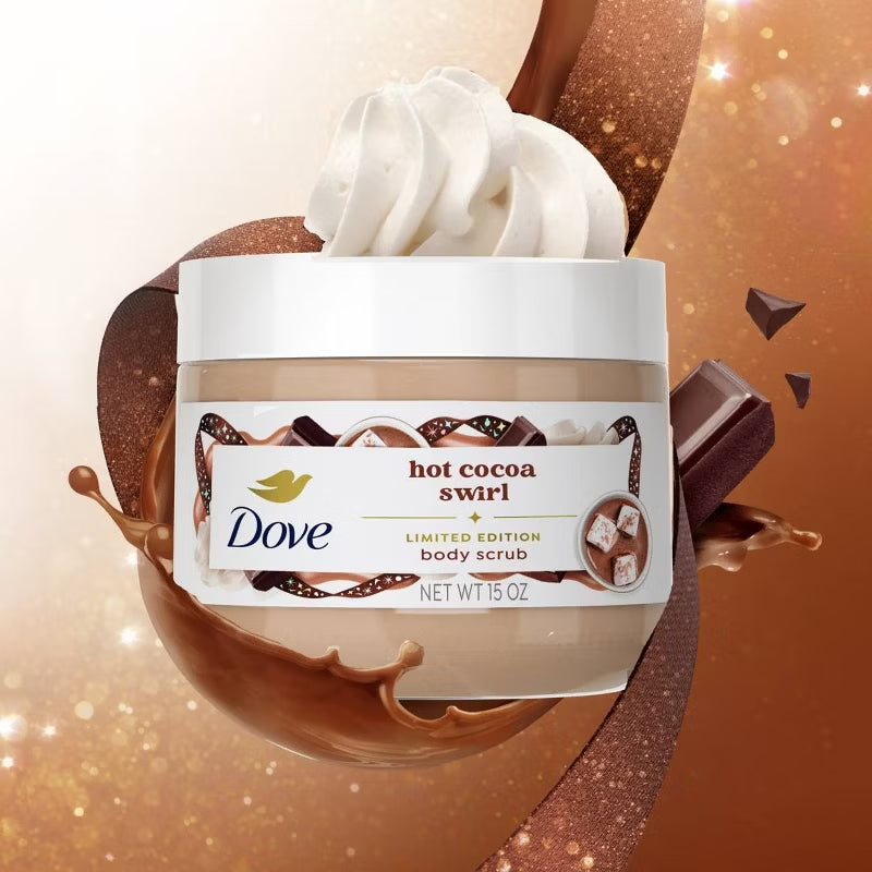 Dove Beauty Limited Edition Holiday Treat Body Scrub - Hot Cocoa Swirl - 15oz